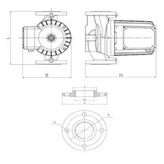 Циркуляционные насосы с мокрым ротором тип WRSN 65-120Ff (220 В)
